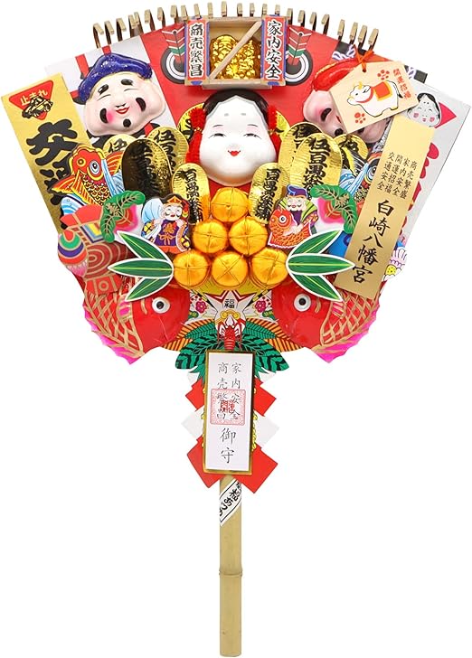 Amazon 熊手2号 中 開運 金運 財運up 家内安全 交通安全 21年 令和３年 丑年 縁起物 神社でお清め お祓い済み 置物 オブジェ オンライン通販