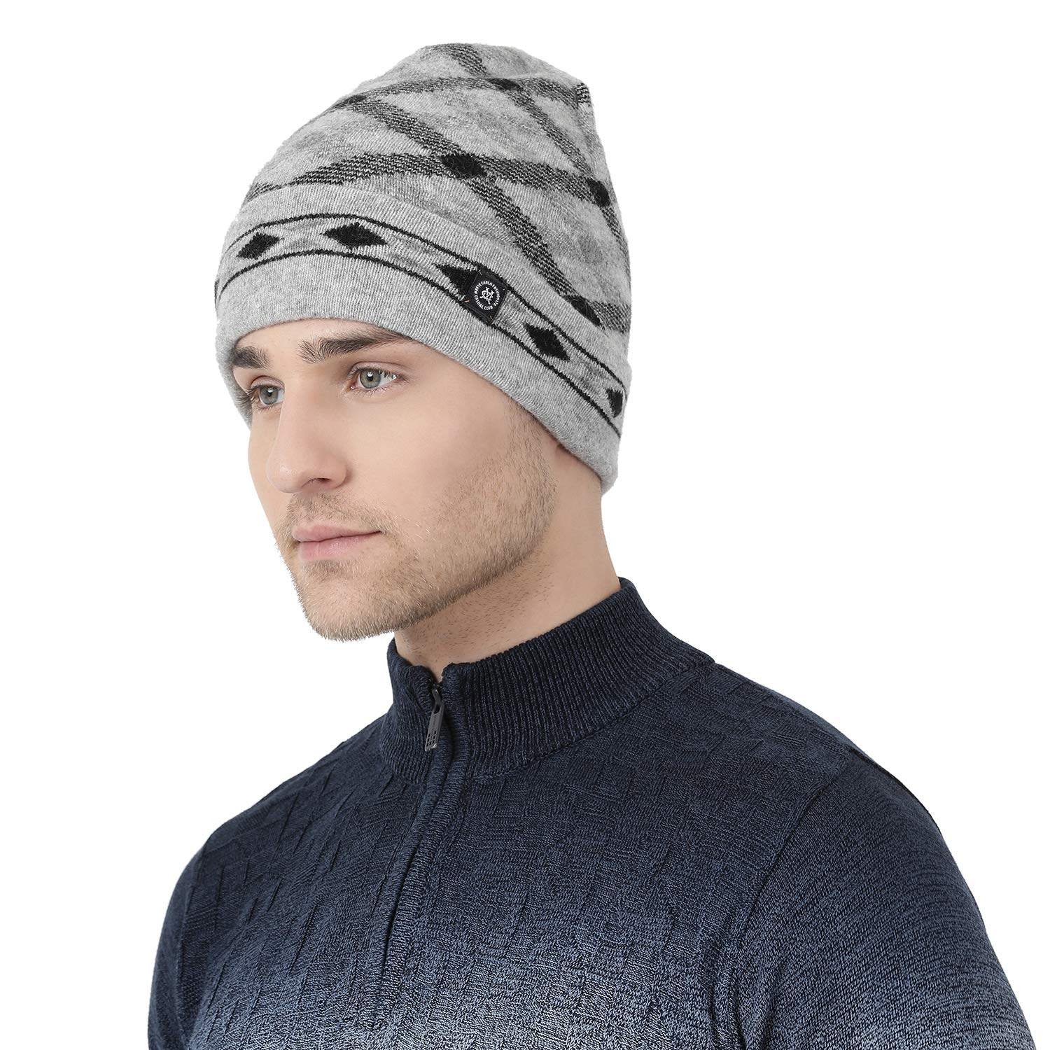 Grey woolen cap Clearance
