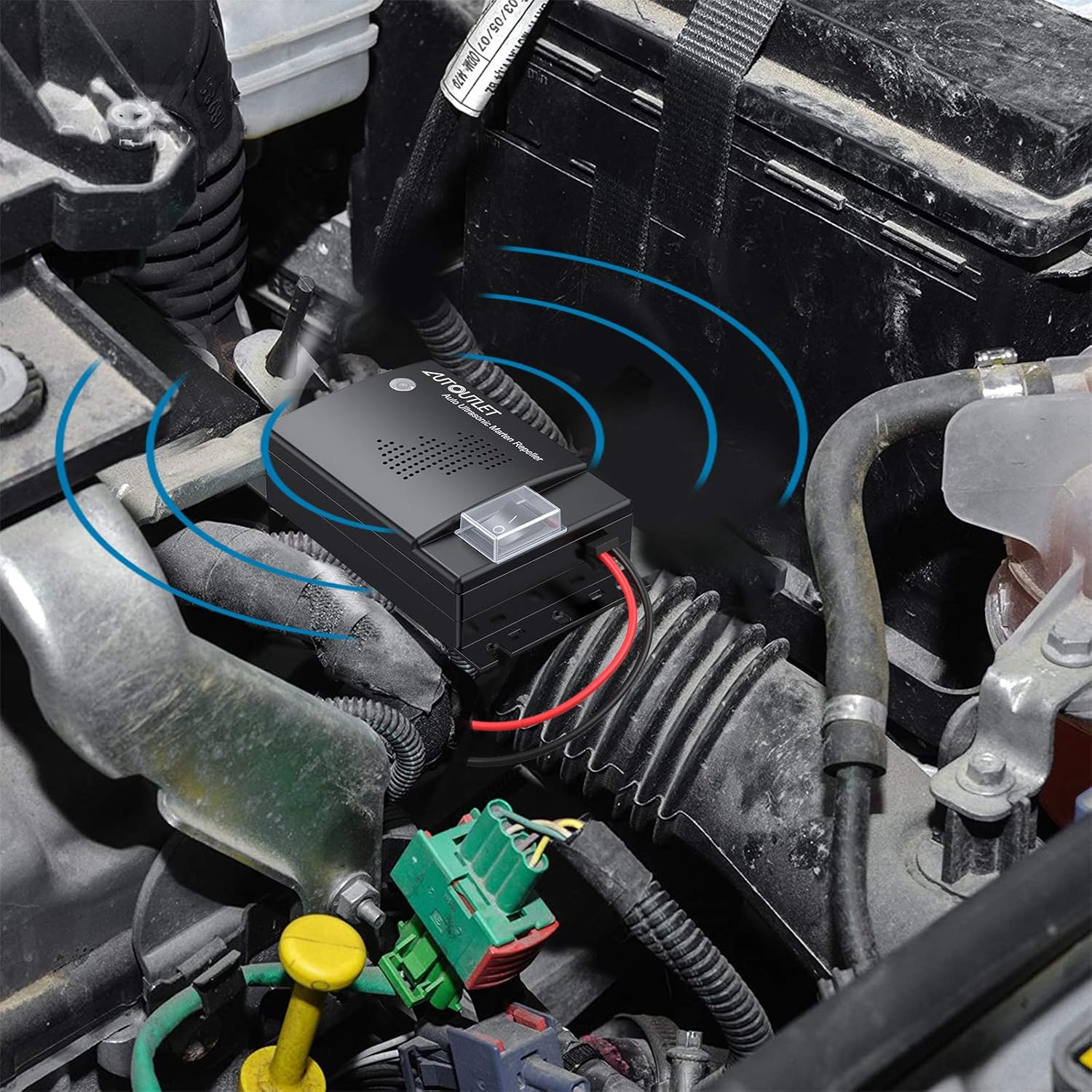 AUTOUTLET Marderschreck Car, Ultrasonic Tones Marten Defense Marten Protection Vehicle Accessories - Image 5