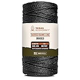 Texas Bushcraft Tarred Bank Line Twine - #36 Black