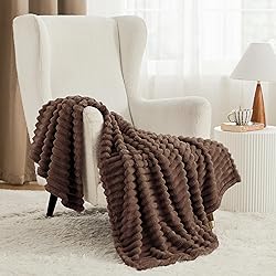 Bedsure GentleSoft Fondue Fudge Fleece Blanket for
