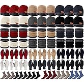 Suhine Winter Hat Scarf Gloves Sock Earmuff Bulk Men Women Warm Fleece Knit Homeless Care Package Supplies Valentine Gift