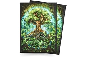 Arcane Fortress MTG Card Sleeves – 100 Count | Ultra-Durable Matte Art Card Sleeves for Intense Shuffling | Premium Fit for Magic: The Gathering Cards | Standard Size Wear-Resistant MTG Sleeve - Green