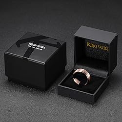 King Will 8mm Rose Gold Plated Tungsten Carbide