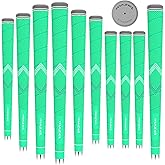 MAZEL Golf Club Grips for Men - 10 Pack - Non-Slip Micro-texture High Performance Golf Grips Midsize/ Standard,5 Colors Option