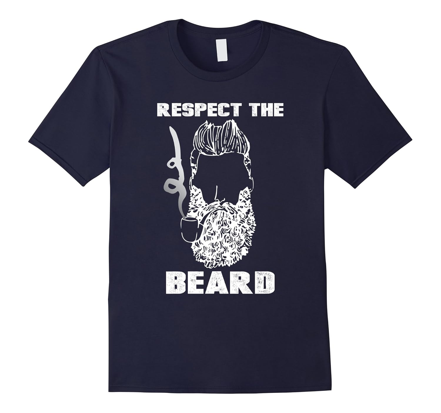 Respect The Beard T-Shirt for Beard Lovers-Rose