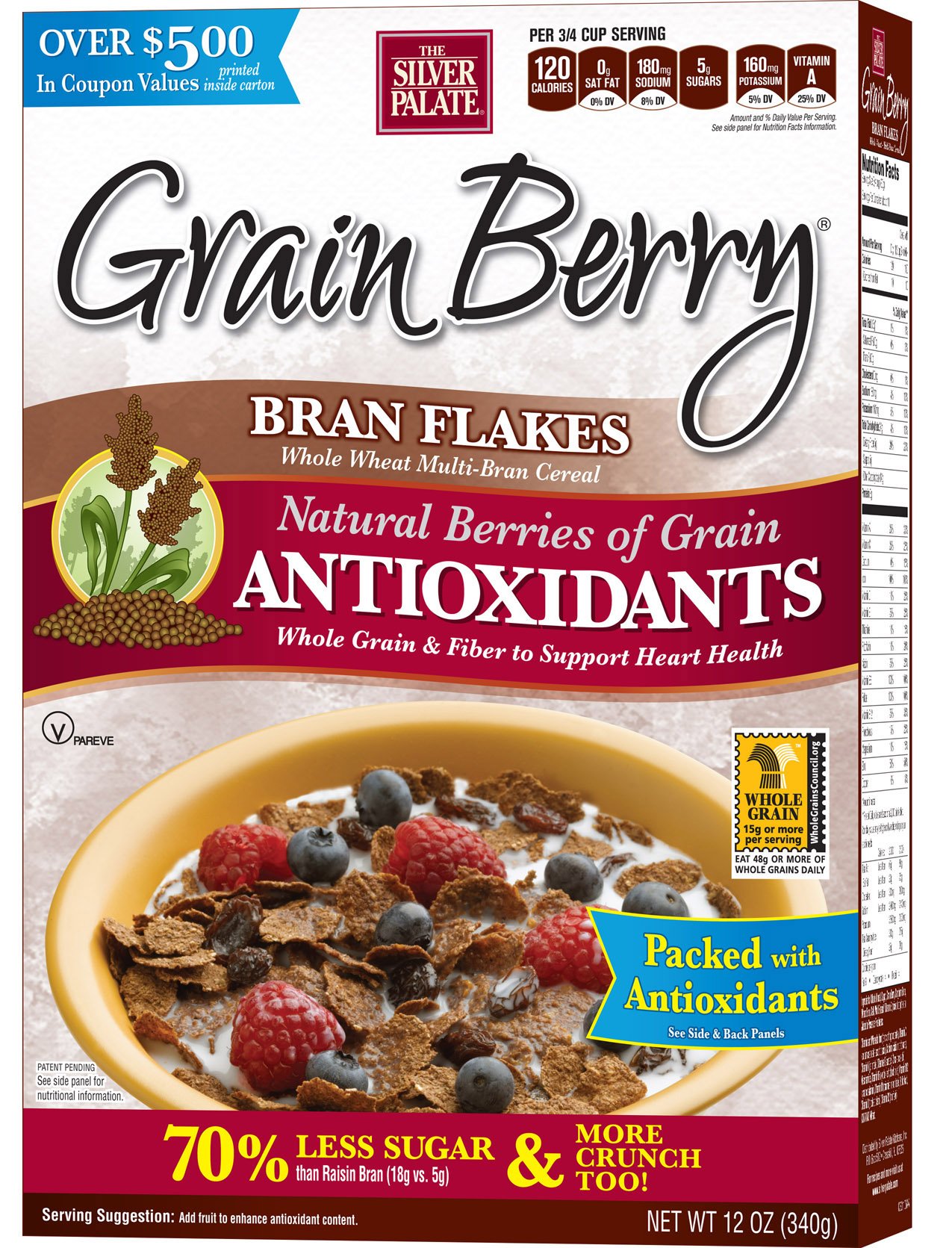 Grain Berry Cereal, Apple Cinnamon, 12 Ounce