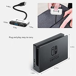 Switch Dock for Nintendo Switch/OLED Switch,3-in-1