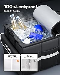 HOTOR Trunk Organizer - Car Organizer with Built-In