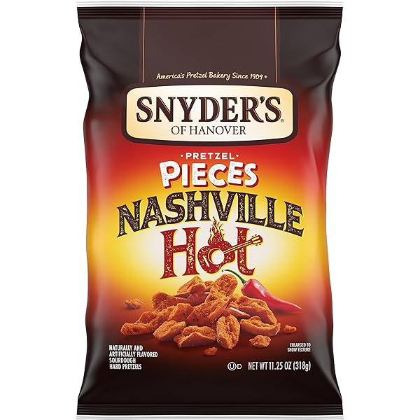 SNYDER’S OF HANOVER PRETZEL PIECES, NASHVILLE HOT, 11.25 OZ
