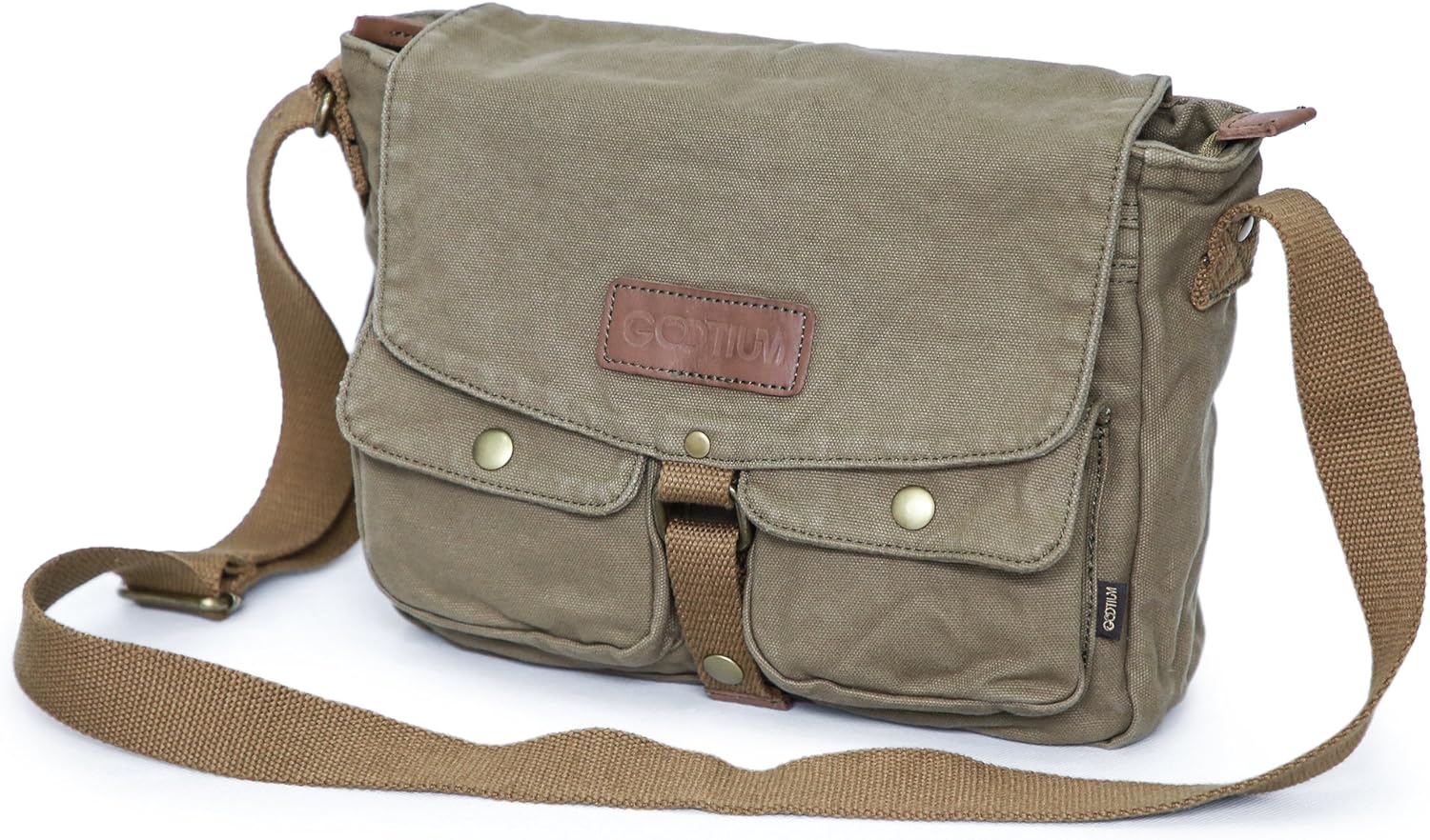 medium leather matellasé collège shoulder bag