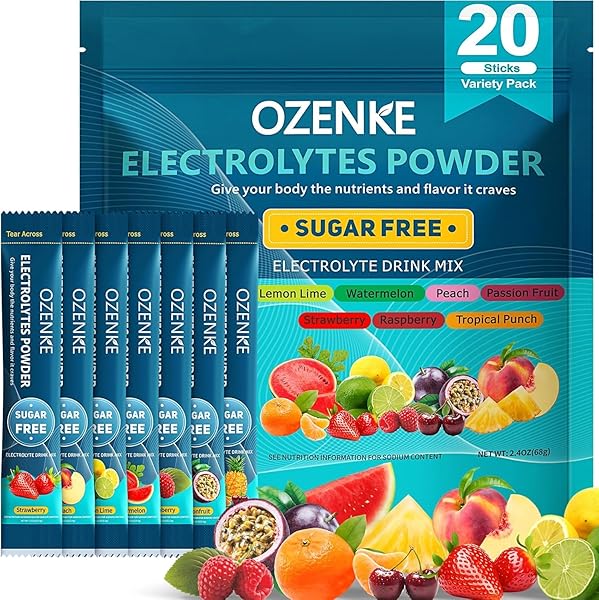 OZENKE ELECTROLYTES POWDER PACKETS, HYDRATION PACKETS, ELECTROLYTES POWDER...