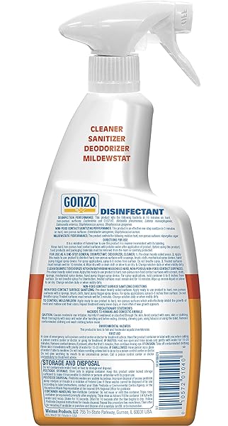 GONZO NATURAL MAGIC DISINFECTANT DISINFECT DEODORIZE AND CLEAN YOUR HOME, CITRUS 24 OUNCE, OUNCE, CITRUS, 24 FL OZ