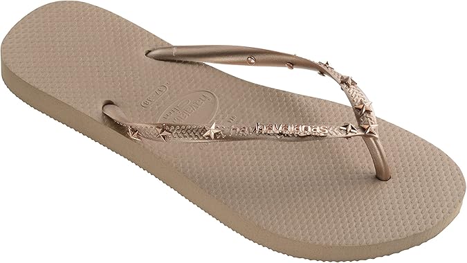havaianas slim hardware rose gold