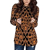 domirica Halloween Womens Pullover Sweatshirts Trendy Drawstring Fall Sweatshirt Halloween Best Gift For Wife And Daughter