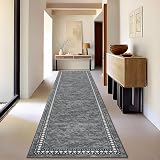 Homcomodar Hallway Runner 65x300cm Non Slip 6mm Low Profile Carpet Rug view 6