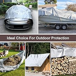 Patiobay Tarp 10x20FT, 16 Mil Large Tarp, Tarps