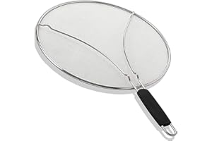 13" Grease Splatter Screen for Cooking | Stainless Steel Oil Splatter Guard and Ultra-Fine Mesh Protects Skin from Burns | TP