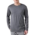 MERIGREENY Mens 100% Merino Wool Base Layer Midweight Merino Wool Long Sleeve Thermal Shirts for Men, Ultra Comfort & Soft