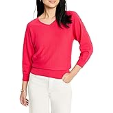 NIC+Zoe Womens Easy V-Neck Pure Cotton Sweater