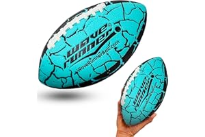 Wave Runner Grip It Waterproof Junior Size Football, 9.25 Size, Durable & Double Laced, Perfect for Beach Accessories, Kids Games, Pool Toys, Outdoor Games, All-Weather Indoor & Outdoor Play