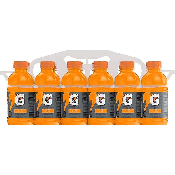 GATORADE THIRST QUENCHER, ORANGE, 12 OUNCE BOTTLES (PACK OF 12)