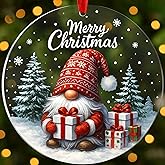Gnome Christmas Ornaments 2025, Christmas Gnomes Gifts for Women, Cute Xmas Hanging Decorations, White Elephant Gifts Exchange Ideas, Special Holiday Stocking Stuffer for Women, Men