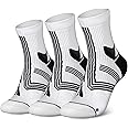 Hylaea Quarter Athletic Running Socks No Blister, Cushion Moisture Wicking Socks for Cycling Sport