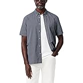 Lacoste Mens Short Sleeve Regular Fit Gingham Button Down Shirt