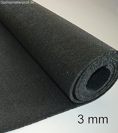 3 mm Bautenschutzmatte (9 Breit / 4 Länge wählbar) Antirutschmatte Gummimatte Gummigranulat Matte (20cm, 400 cm)