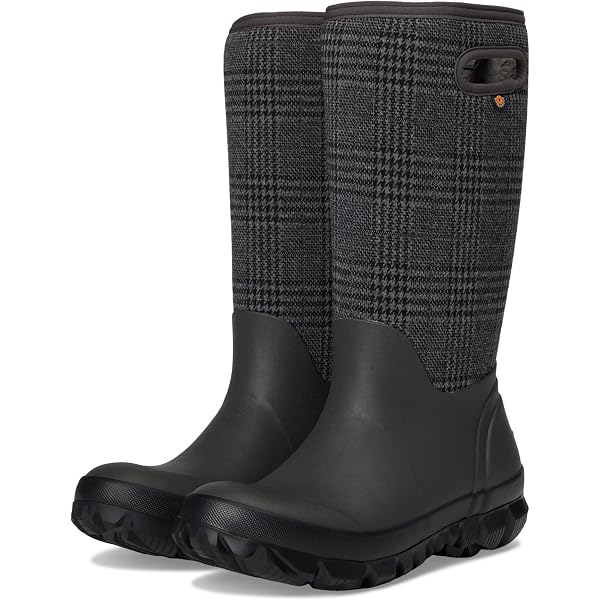 Bottes Mi-mollet Bogs Femme à Motif Chevron - Taille 7, Noir, Imperméables Pour Neige/pluie, Occasion Très Bon état