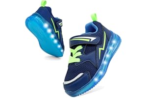 SKYWHEEL Boys Girls Sneakers Light up for Toddler Size 5 to Little Kids Size 2