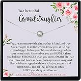 Be Wished Gift for Granddaughter from Grandma and/or Grandpa with Meaningful Message and Jewelry, Ready To Give Necklace with Poem