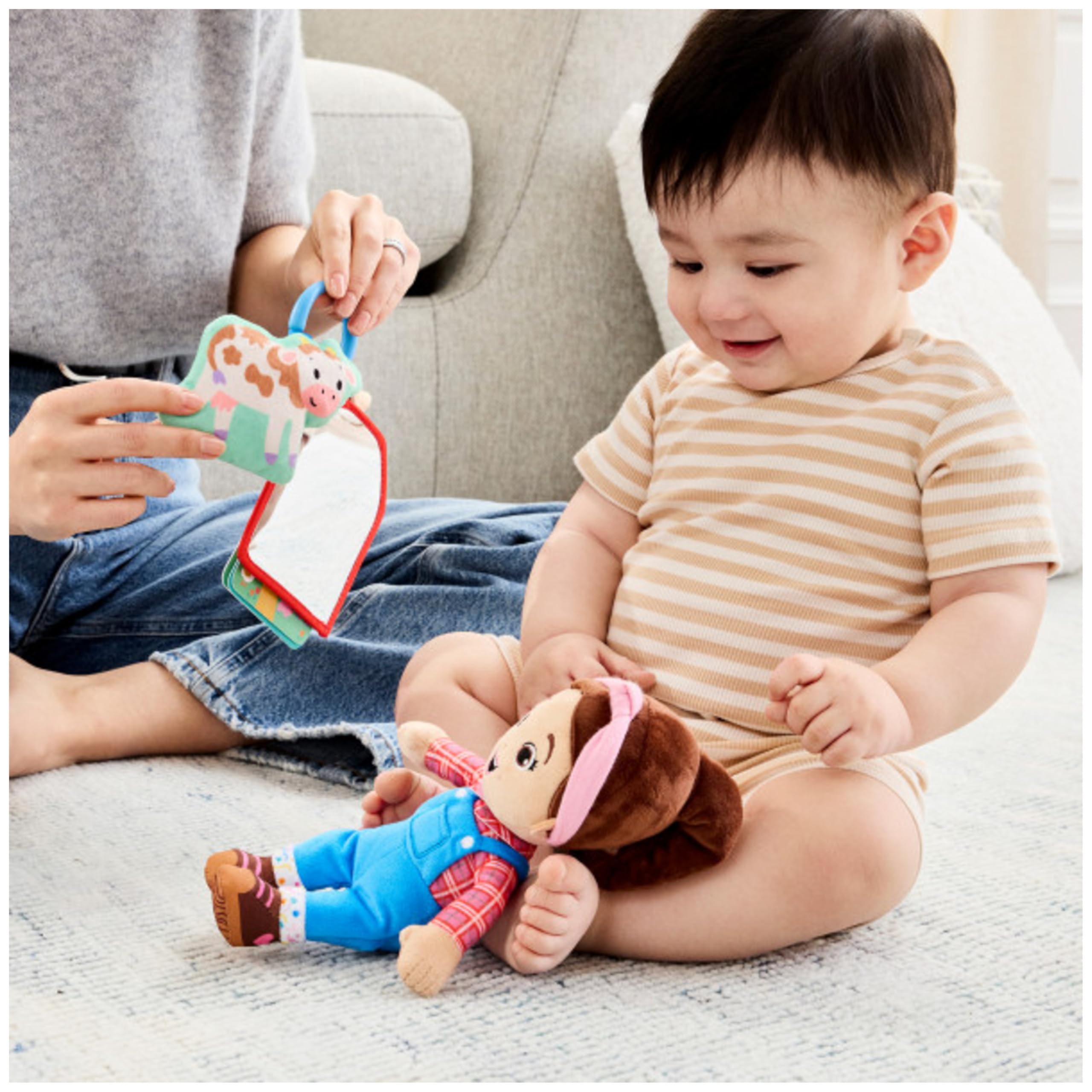 Ms. Rachel Official Farm Friends Baby Registry Gift Set with Plush, Animals Cards & Finger Puppet, Educational Toys & Baby Toys for Girls & Boys Ages 0+ (Amazon Exclusive)