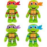 LEGEND TOYS Teenage Mutant Ninja Turtles 8" Basic Plush Stuffed Toy 4-Pack