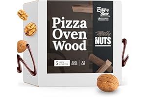 POCO BERO 5.5" Pizza Oven Wood + Firestarter – Totally Nuts – 520 Cubic Inches of Pizza Wood + Firestarter – Kiln-Dried Wood – Compatible with Ooni Pizza Ovens – 6 – 8 LBS