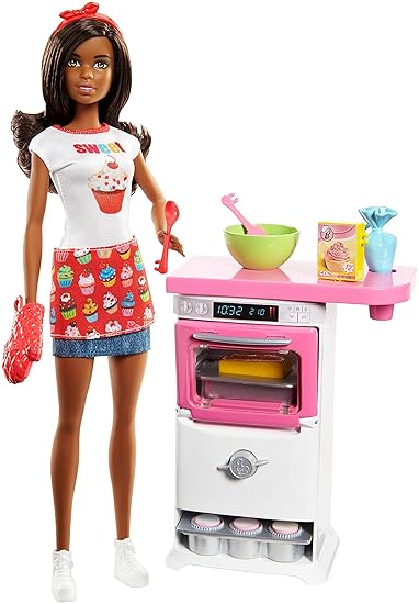 barbie careers bakery chef doll and playset