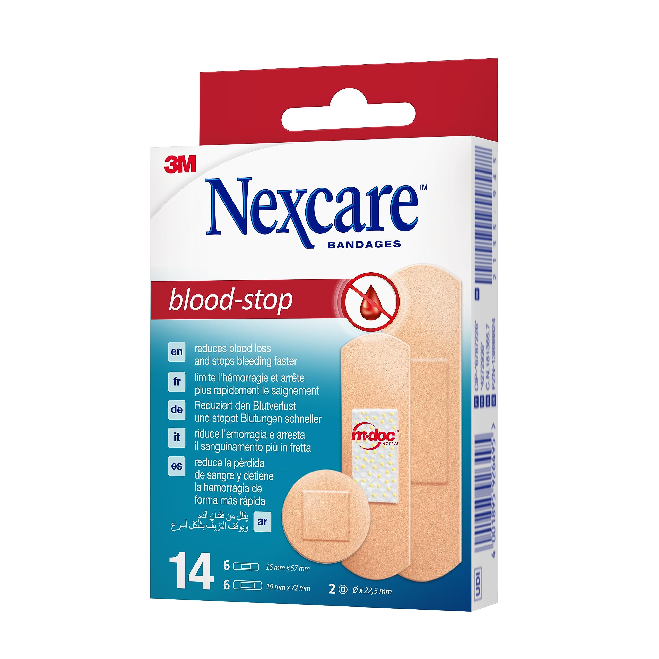 Nexcare Blood Stop Blutstillende Pflaster, assortiert, 14/Packung 2