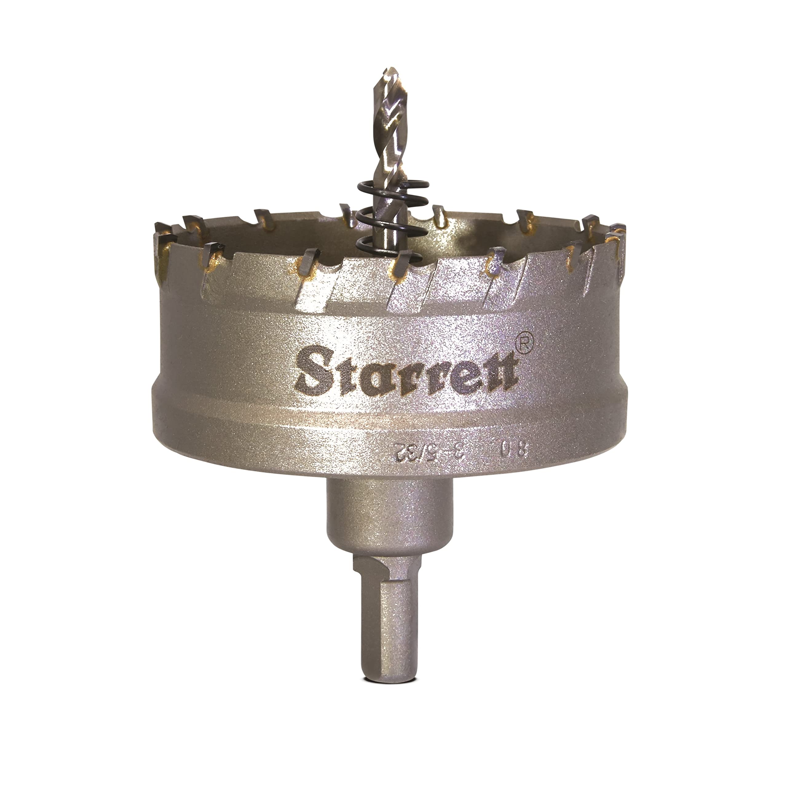 Starrett Carbide Tipped Hole Saw - CTD80 TCT Deep Cut Holesaw Cutter - For Metal Stainless Steel Iron Aluminium - 80mm