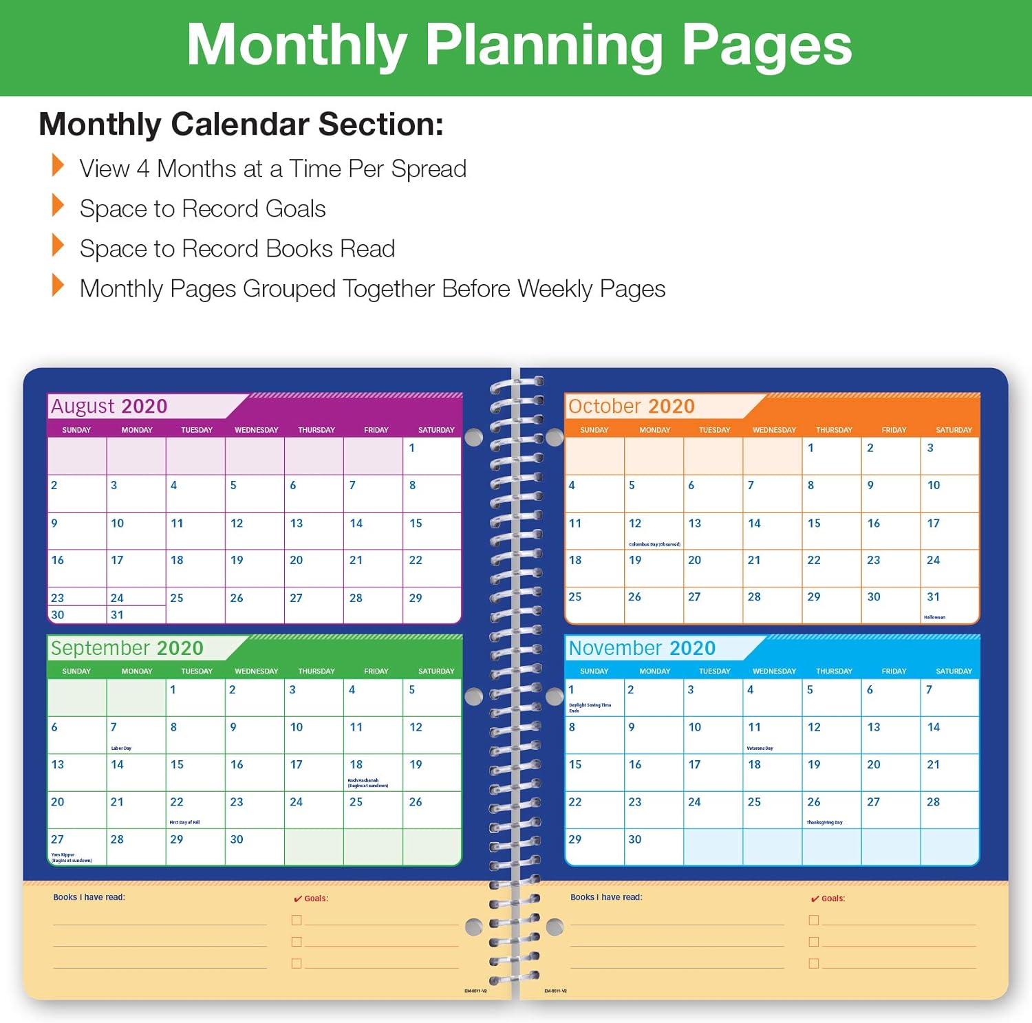 Dated Elementary Student Planner for Academic Year 2020-2021 (Matrix Style - 8.5"x11" - Reach for The Starts Cover) - Ruler/Bookmark and Planning Stickers : Office Products