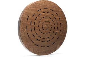 NAZAR DRUMS Rain Disk "Water-Fall" 16 inch | Sound Healing Tool | Relaxing Water Sound | Ocean Drum from Wood | 60 Seconds Long Meditative Sound | Must Have Instrument for Sound Bath, Sound Therapy
