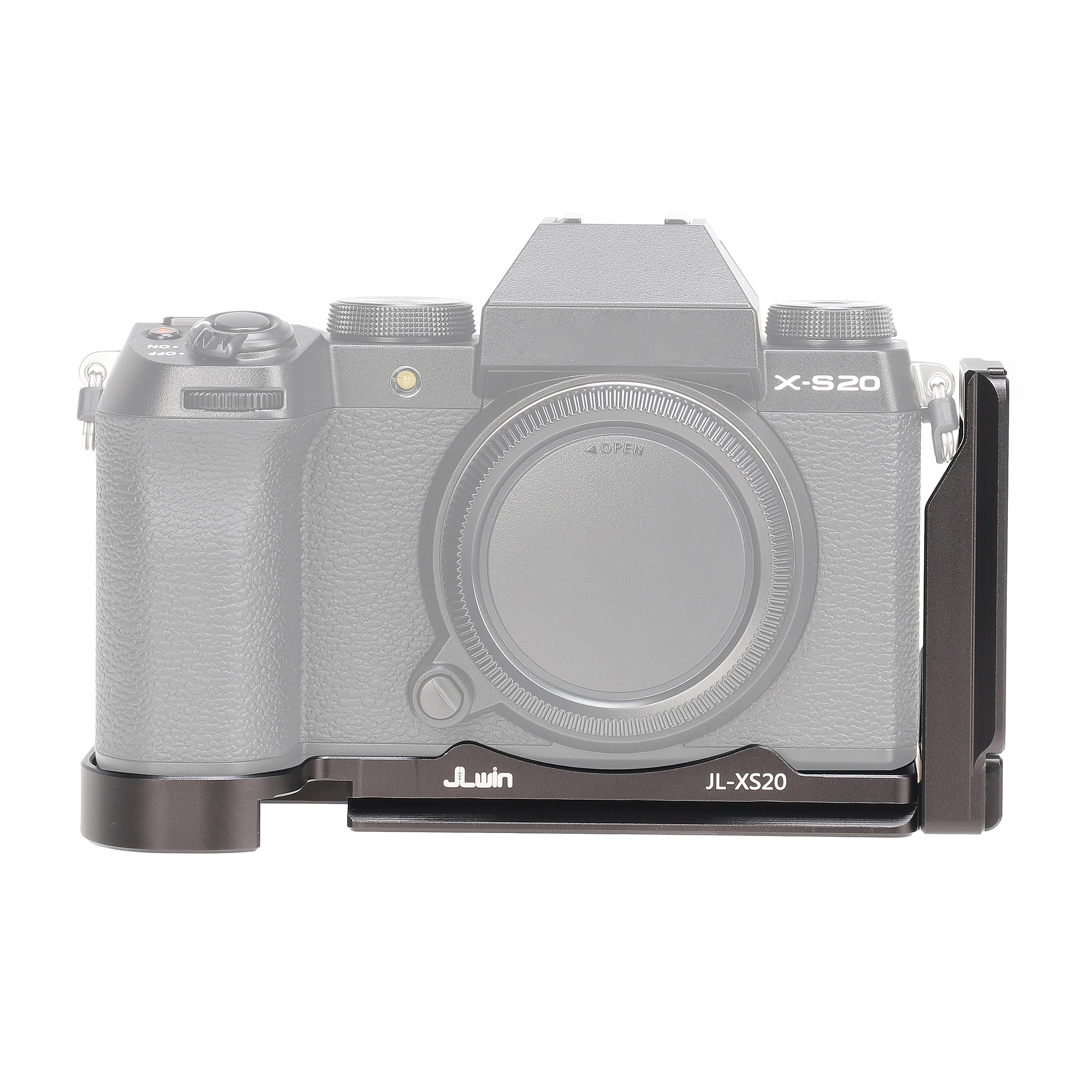 Hersmay X-S20 L Bracket Plate, Vertical Quick Release Plate Arca-Swiss L Plate for Fujifilm X-S20 Camera Accessories with 1/4 Screw for DJI Ronin SC SC2 RS2 RS3 PRO RSC RSC2 Gimbal Stabilizer Plate