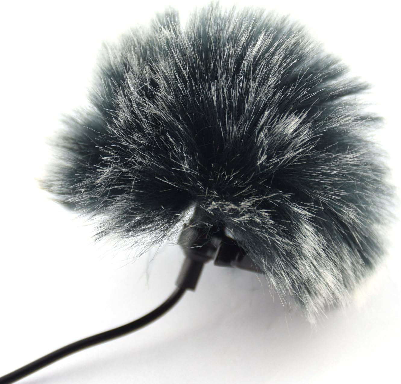 Mini WindFilter PopFilter für Lavalier Mikrofon grau/anthrazit