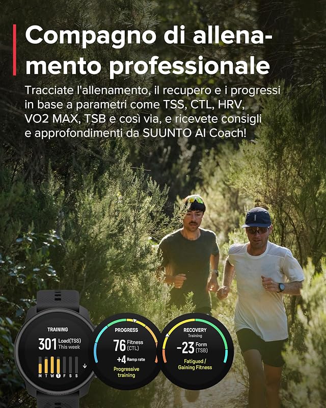 Race S Orologio Sportivo Donne Uomo, GPS Running Activity Tracker, Bi-Band GNSS, Offline Map, AMOLED Touch Schermo, Smartwatch Cardiofrequenzimetro Altimetro, 95+ Sports, Autonomia 13 Giorni