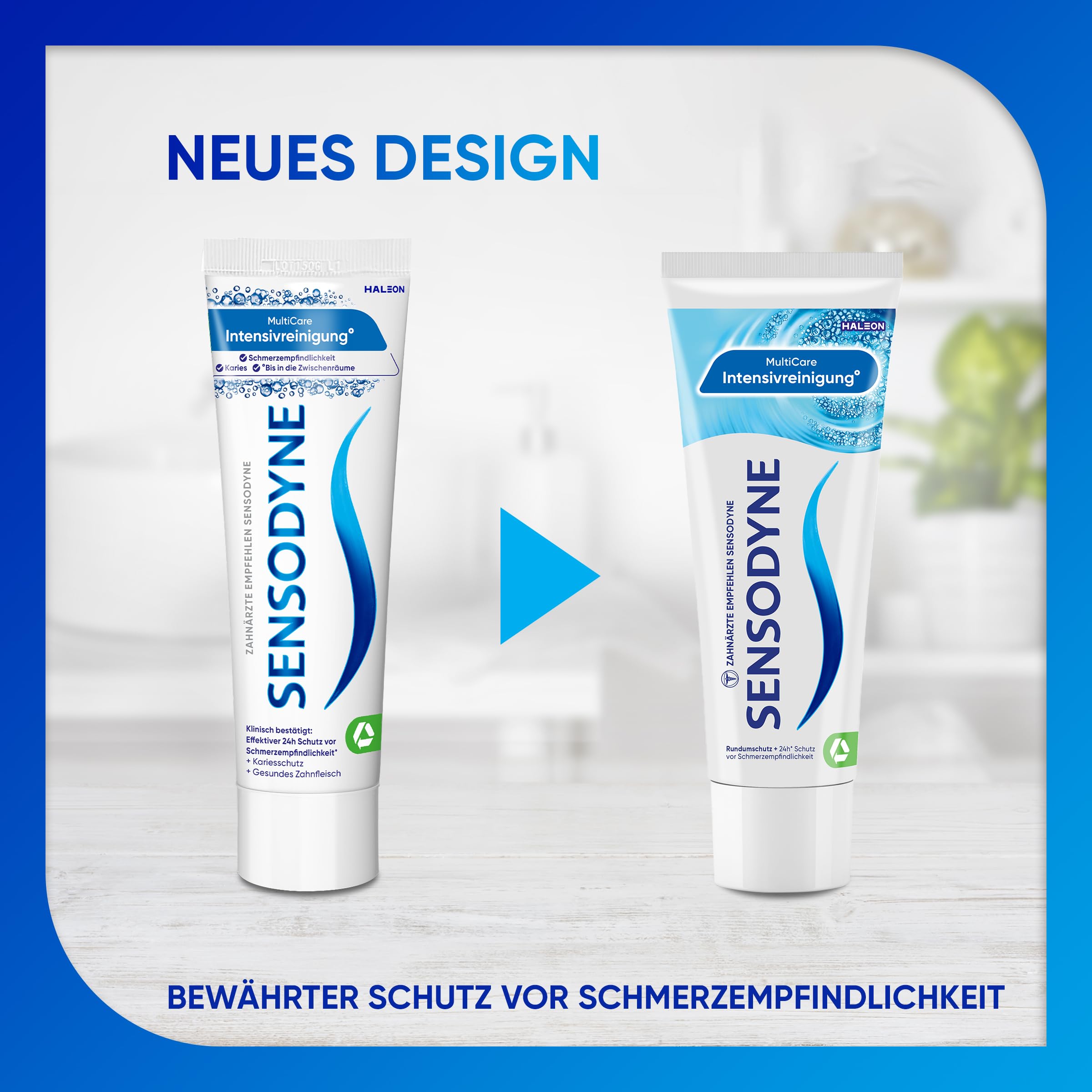 Sensodyne MultiCare Intensivreinigung° Zahnpasta, 75ml, tägliche Zahncreme mit Fluorid, bei schmerzempfindlichen Zähnen 5