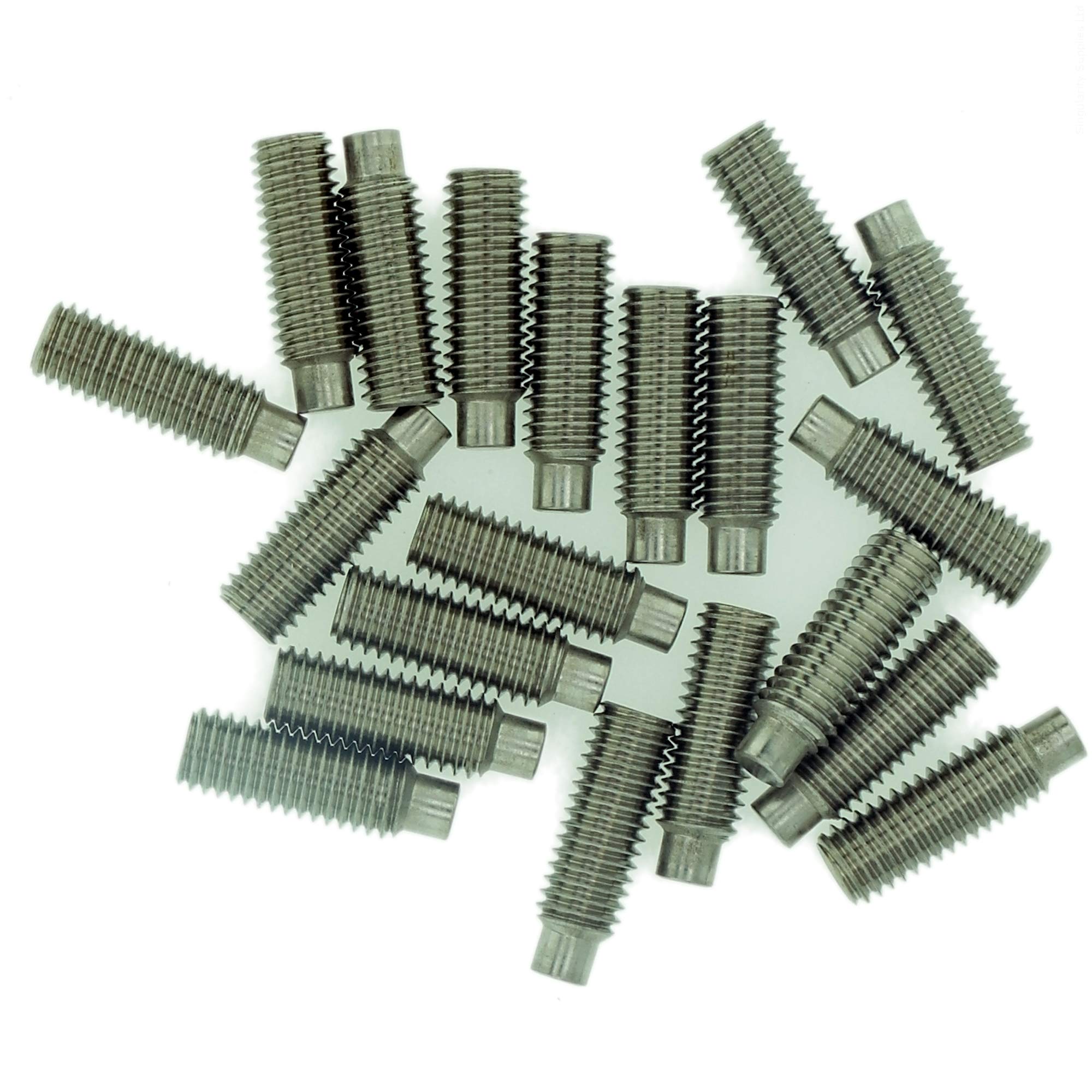 M2 (2mm x 3mm) Hex Socket Grub Screw (Dog Point) - Stainless Steel (A2) (Pack of 20)