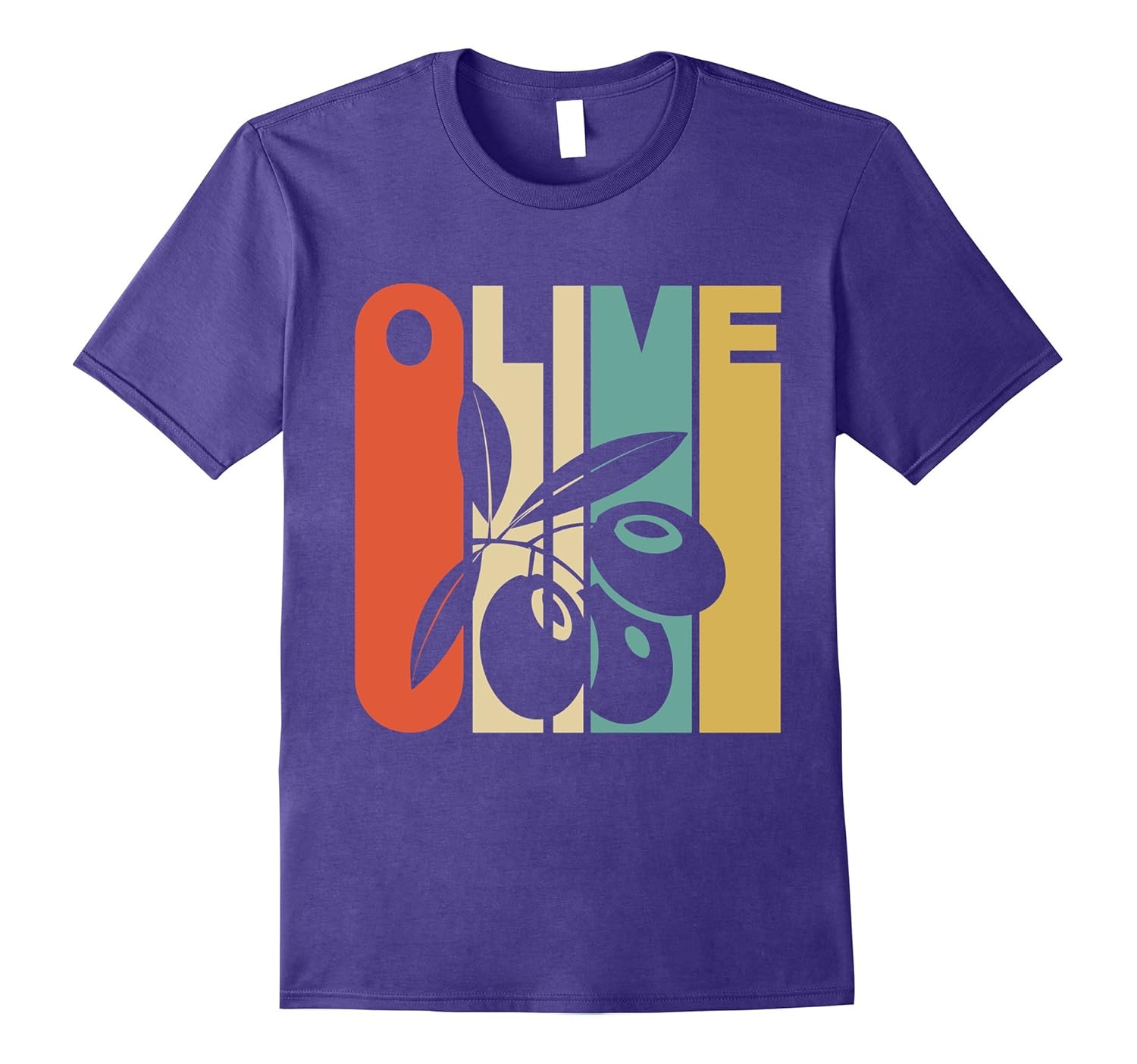 Vintage Style Olive Silhouette T-Shirt-ANZ