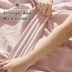 Shilucheng 100% French Linen Sheets - King Size Bed