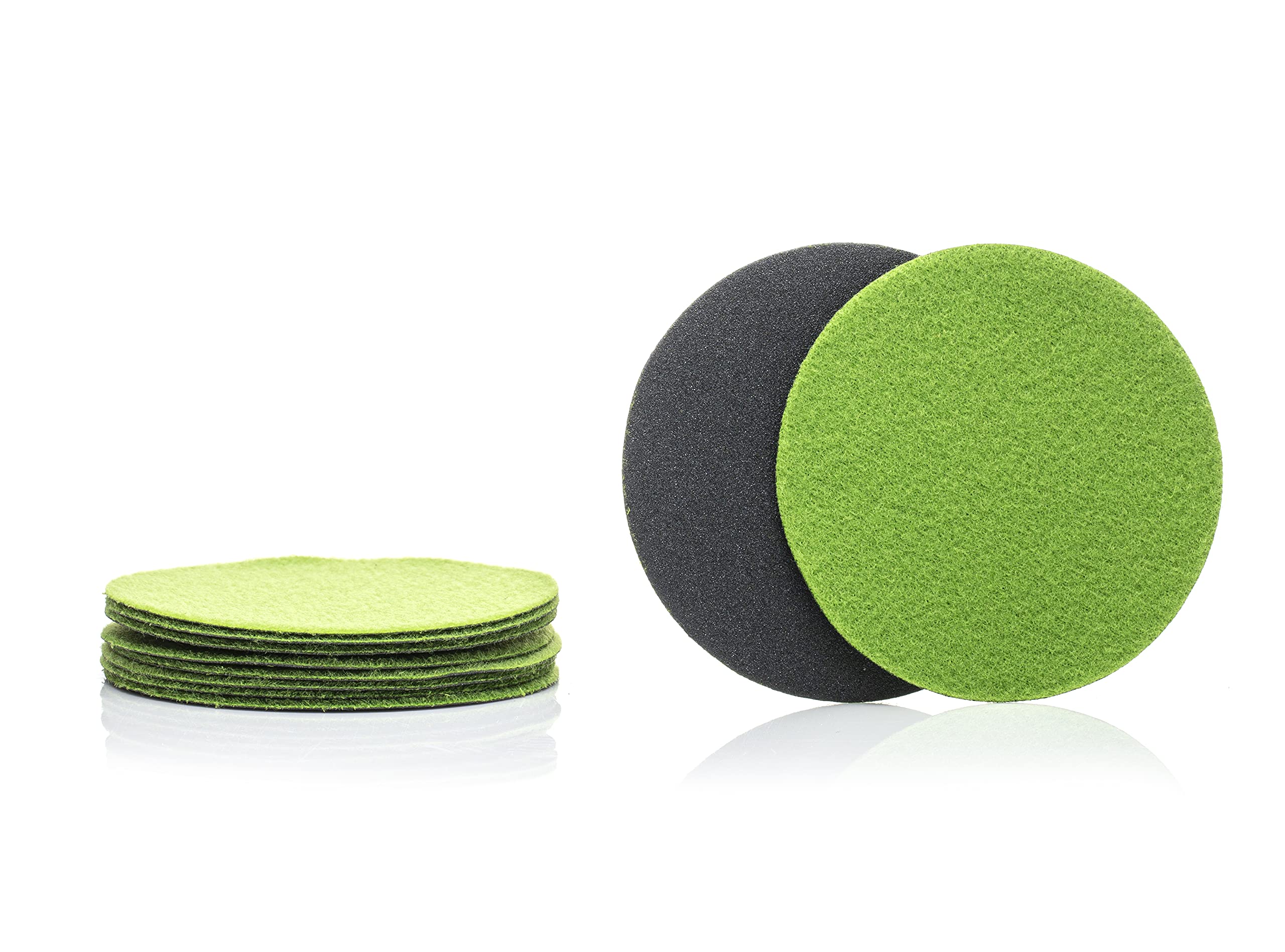 GLASS POLISH 320 Grit Pack of 10 Silicon Carbide Sanding Disc - Wet and Dry Abrasive Discs - P320 - Abrasive Material for Surface Preparation and Finishing (75mm (3"))