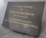 Personalised Granite Memorial Plaque 29x21cm Gold Lettering Crematorium Grave view 3